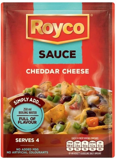 [SKPHFHDSUEV4EXXD] Royco Cheddar Cheese Sauce Sauce Mix (48 g)