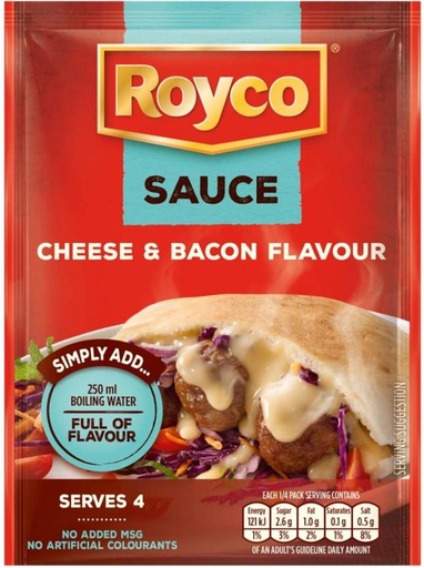 [SKPH26RQG9MWPA8W] Royco Cheese & Bacon Flavour Sauce Sauce Mix (38 g)