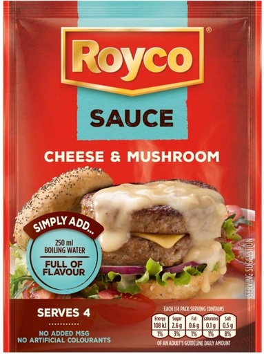 [SKPHFHDMZHJVEYQU] Royco Cheese and Mushroom Sauce Mix (37 g)