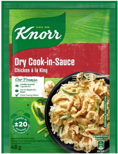 [SKPH26RQJVTK4MUQ] Knorr Dry Chicken A La King Cook-in-Sauce Sauce (10 x 48 g)
