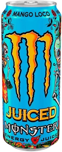 [ESMH26TWY56FZSCQ] Monster Mango Loco Juiced Energy Drink (Mango Flavoured, 24 x 500 ml)