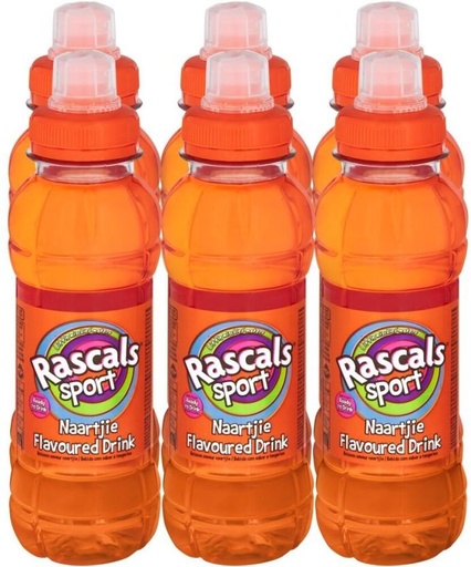 [ESMHD9EDSQTY5ECY] Rascals Flavoured Sports Drink (Naartjie Flavoured, 6 x 300 ml)