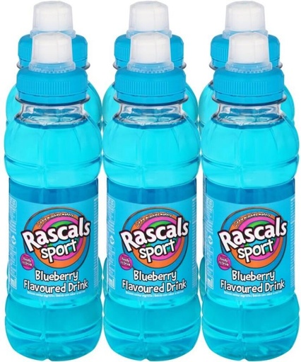 [ESMHD9EDUGUZWY7G] Rascals Flavoured Sports Drink (Blue Berry Flavoured, 6 x 300 ml)