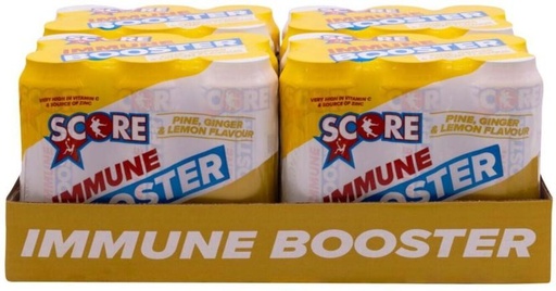 [ESMHB4KGPMRM7NQS] Score Immune Booster Energy Drink (Orange, Ginger, Lemon Flavoured, 24 x 500 ml)