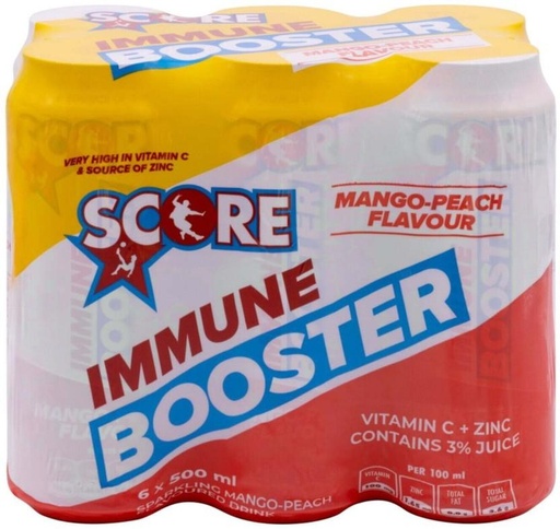 [ESMHB4KGYKKDGERA] Score Immune Booster Energy Drink (Mango Flavoured, 6 x 500 ml)