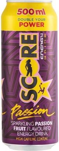 [ESMH26TWCETYHTAF] Score Sparkling Passion Fruit Flavoured Energy Drink (Passion Fruit Flavoured, 500 ml)