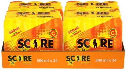 [ESMH26TWGCVPBRTZ] Score Striker Sparkling Citrus Flavoured Energy Drink (Citrus Flavoured, 6 x 500 ml)