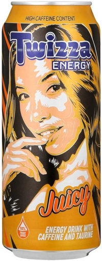 [ESMHCY8WGFHXQR6D] Twizza Juicy Energy Drink (Fruit Flavoured, 24 x 500 ml)