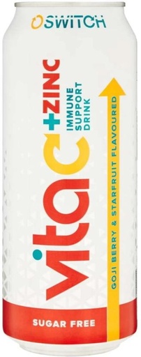 [ESMHE5EWBHMYDPQW] Switch Vita C + Zinc Immune Support Sports Drink (Goji Berry, Starfruit Flavoured, 24 x 500 ml)