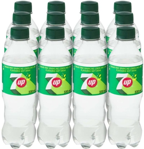 [ADKHYRH8F7RNDFGG] 7up Great Taste Sugar Free (12 x 330 ml)