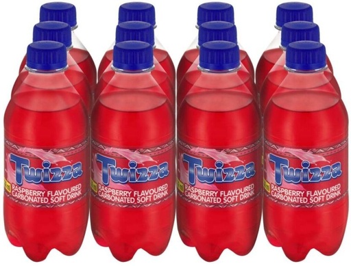 [ADKH4QPZDBV3QQZG] Twizza Raspberry Flavoured Carbonated Soft Drink (12 x 330 ml)