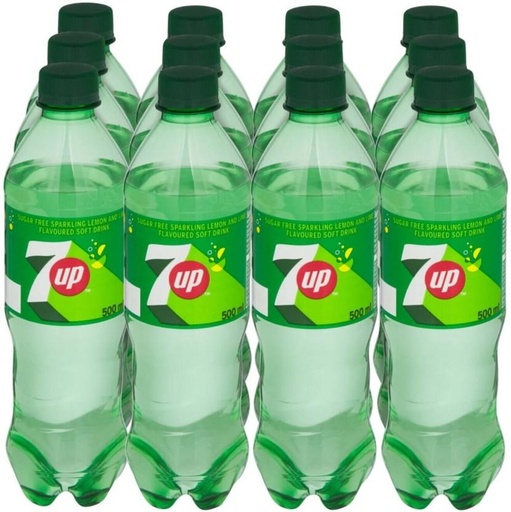 [ADKH7ZFZZHBGJKXB] 7 UP Sugar Free (12 x 500 ml)