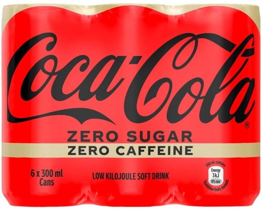 [ADKHYRH8HN7PUN4F] Coca-Cola No Sugar No Caffeine (6 x 300 ml)