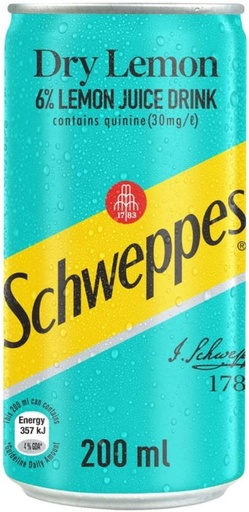 [ADKHYRH8EBHX5AEN] Schweppes Dry Lemon Juice Drink (6 x 200 ml)