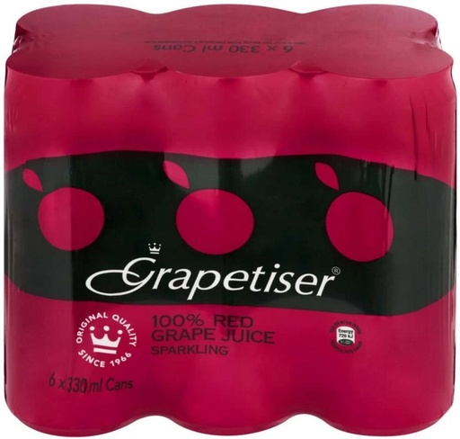 [ADKHYRH8H4MGVFG4] Grapetiser Red Grape Juice Sparkling (6 x 330 ml)