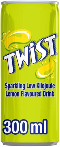 [ADKHYRH88KAPHWGG] Twist Sparkling Low kilojoules Lemon Flavoured Drink (6 x 300 ml)