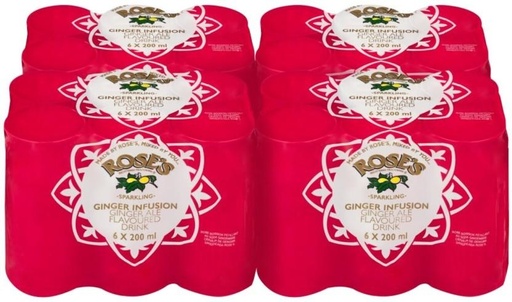 [ADKHYRH8WQ7EZ8GV] Rose'S Ginger Ale Flavoured Drink (24 x 200 ml)