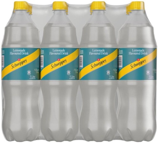 [ADKH4QPZMDXHWTZX] Schweppes Lemonade Flavoured Drink (12 x 1 L)