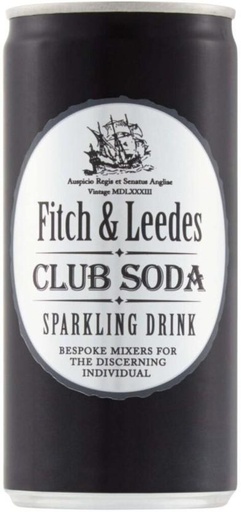[ADKHYRH8UFBGNADC] Fitch & Leedes Club Soda Sparkling Drink (24 x 200 ml)