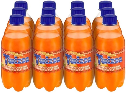 [ADKH4QPZHGSFZERW] Twizza Orange Flavoured Carbonated Soft Drink (12 x 330 ml)