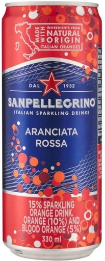 [ADKHYRH8Q2WCEVCP] San Pellegrino Aranciata Rossa - Sprkling Orange Drink (330 ml)