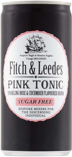 [ADKHYRH84ZKJ3CJN] Fitch & Leedes Sparkling Rose and Cucumber Flavoured Drink (200 ml)