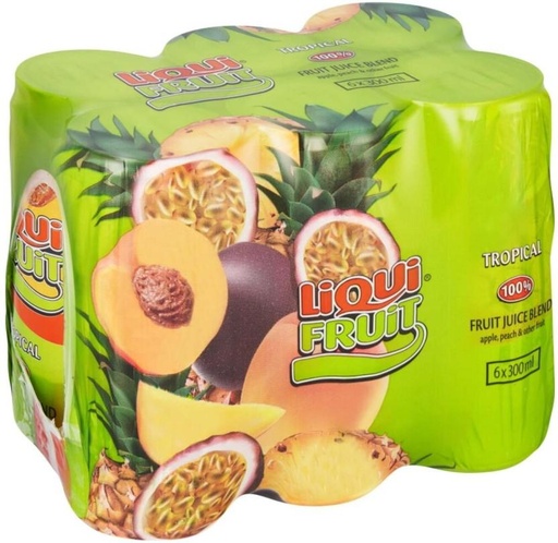 [DKJH26TU66PA9ZYR] Liqui Fruit Tropical 100% Fruit Juice Blend (6 x 300 ml)