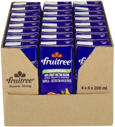 [DKJHFRU4HSVPNBQK] Fruitree Tropical Fruit Nectar Blend (24 x 200 ml)