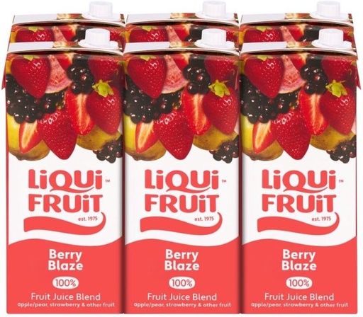 [DKJH26TUYPXGEAMV] Liqui Fruit Berry Blaze 100% Fruit Juice Blend (6 x 2 L)