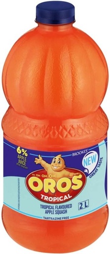 [CNTHFRYBQAMW5PQB] Brookes Oros Tropical Flavoured Apple Squash (2 L)