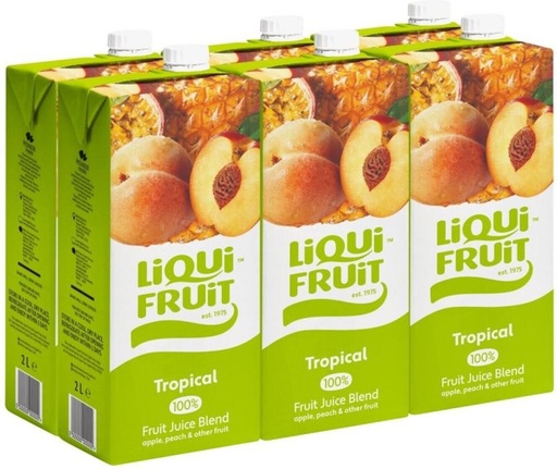[DKJH26TUPKD3ZATD] Liqui Fruit Tropical 100% Fruit Juice Blend (6 x 2 L)