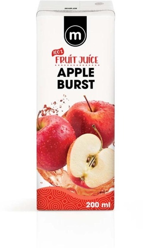 [DKJH7RP3XJZ5C2BR] M Apple Burst 100% Fruit Juice (24 x 200 ml)