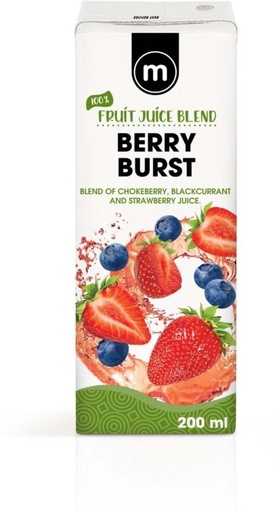 [DKJH26TJZ5YZKRJC] M Berry Burst 100% Fruit Juice Blend (24 x 200 ml)