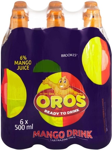 [DKJH26TXKXGMZJCJ] Oros Mango Drink (6 x 500 ml)