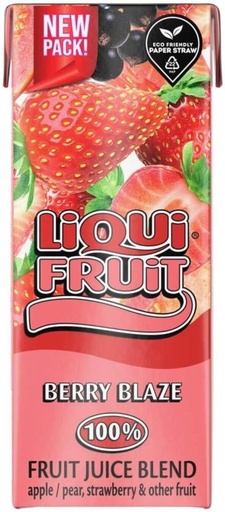 [DKJH26TJF3FX3YU3] Liqui Fruit Berry Blaze 100% Fruit Juice Blend (24 x 200 ml)