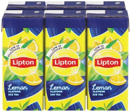 [DKJH26TJRMDVEJUY] Lipton Lemon Flavoured Iced Tea (6 x 200 ml)