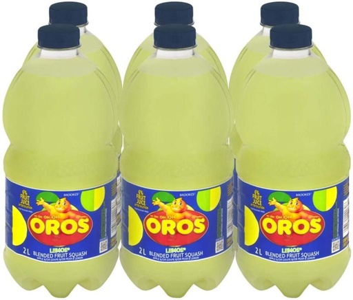 [CNTH26UPFCBKJMME] Brookes Oros Lemos Blended Squash (2 L, Pack of 6)