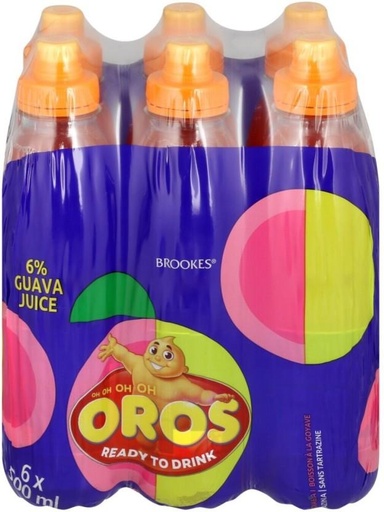 [DKJH26TXTXGBAFHS] Oros Guava Drink (6 x 500 ml)