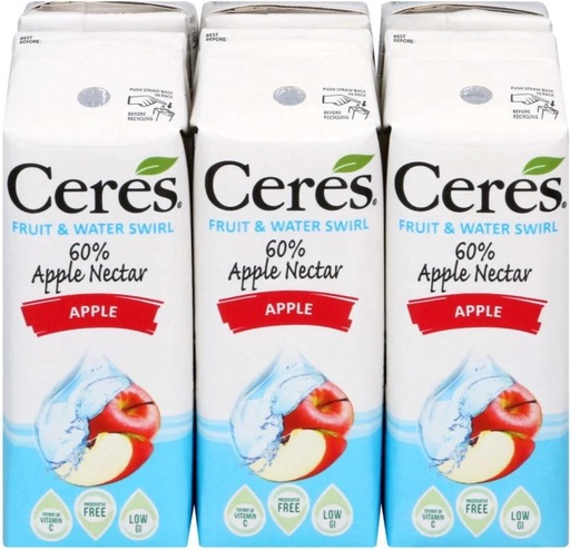 [DKJH26TUFTXJEPYG] Ceres Fruit & Water Swirl Pear & Mango Fruit Nectar Blend (6 x 200 ml)