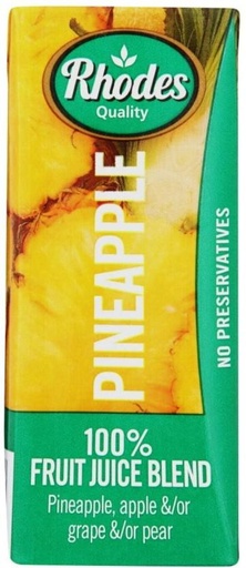 [DKJH26TUSDHMGMTV] Rhodes Pineapple 100% Fruit Juice Blend (200 ml)