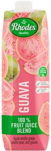 [DKJH7RP3H7CPWDCA] Rhodes Guava 100% Fruit Juice Blend (1 L)