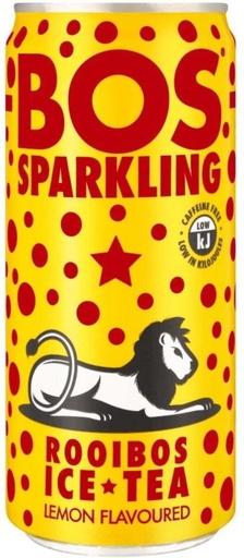 [DKJH26TJEG3W6AGA] Bos Sparkling Lemon Flavoured Rooibos Iced Tea (6 x 300 ml)