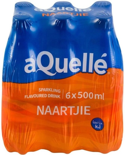 [WERHFQSKHDVNPGGK] aQuelle Sparkling Naartjie Flavoured Water (6 x 500 ml)
