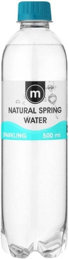 [WERHFTESMAGXJCKK] M Natural Spring Sparkling Mineral Water (6 x 500 ml)