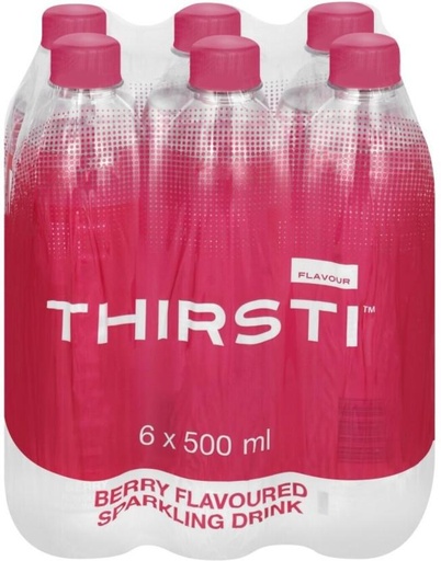 [WERHFQSDFYJVDMKS] Thirsti Sparkling Berry Flavoured Water (1 x 500 ml)