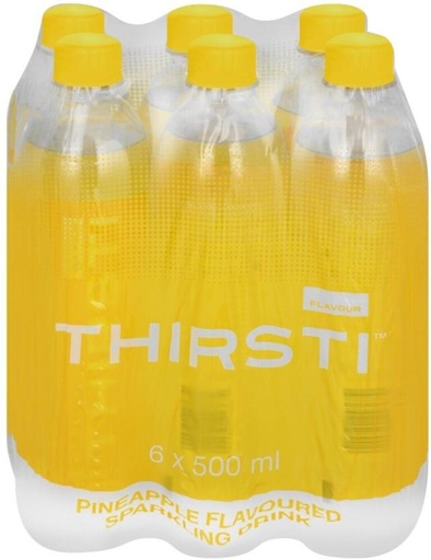 [WERHFQSD8X8M5C9J] Thirsti Sparkling Pineapple Flavoured Water (1 x 500 ml)