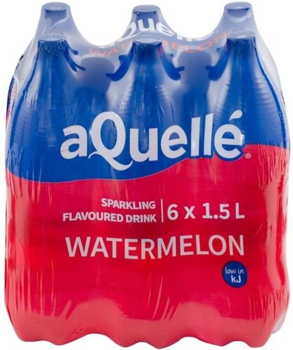 [WERHFQSDZGVTRYQF] aQuelle Sparkling Watermelon Flavoured Water (6 x 1.5 l)