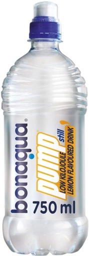 [WERH4VYMZNJQFTBM] Bonaqua Pump Low Kilojule Still Lemon Flavoured Water (24 x 750 ml)