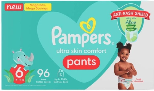 [DIRH4U4GZHPQQKFG] Pampers Mega Box Double Protection Tape Diapers - XL|XXL|XXXL (96 Pieces)