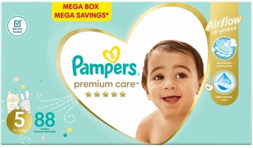 [DIRHFXJ8HXVAS2GF] Pampers Premium Care Mega Box Tape Diapers - S (88 Pieces)